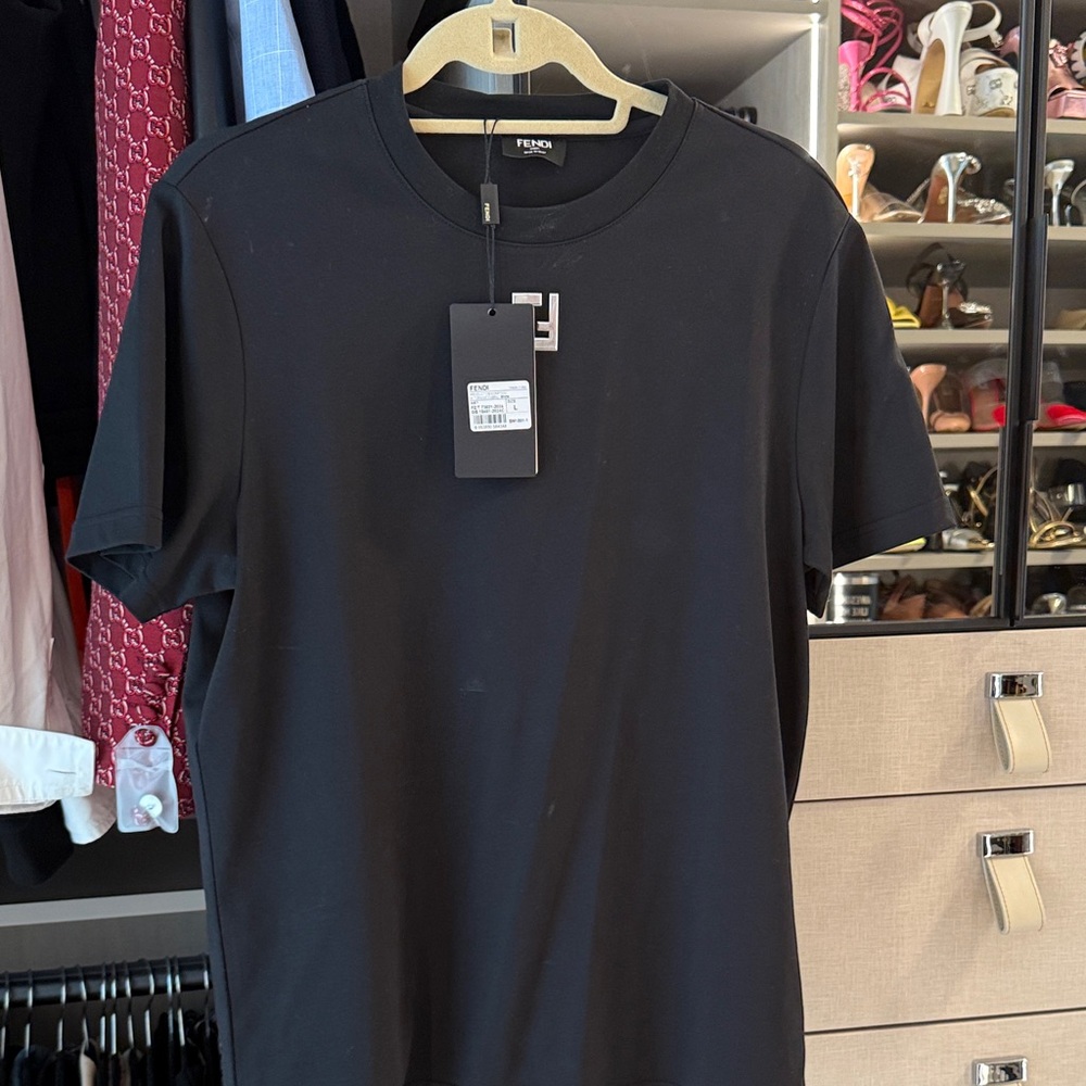 Fendi Classic Black Short Sleeve Tee